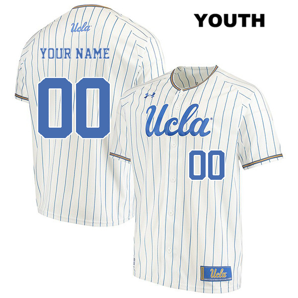 Customize Under Armour customize UCLA Bruins Authentic Stitched Youth White College Baseball Jersey